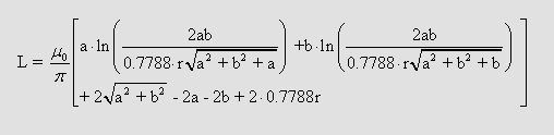 inductance of a frame