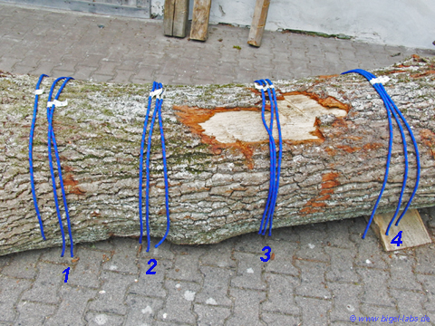 Climbing rope pieces