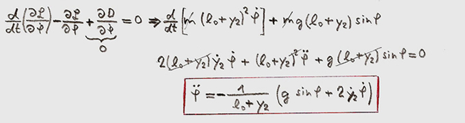 derivation of Phi / Lagrange Equation
