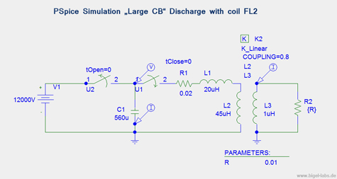 Simulation Capacitor Bank Discharge2