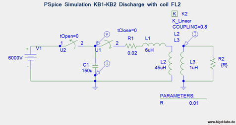Simulation Capacitor Bank Discharge1