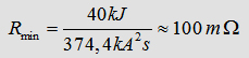 minimal resistance capacitor bank