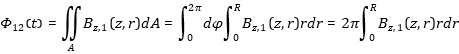 Flux Phi 12 with surface integration