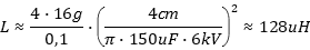 appr. Inductance Thomson Ring Experiment