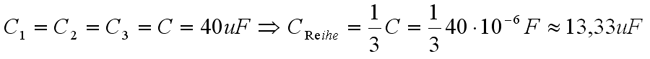Serienschaltung Formel