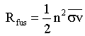 Fusionsrate gemittelt