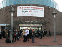 Eingangshalle Stadthalle Bundeswettbewerb Jugend forscht 2008