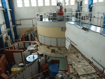 Blick auf die Neutronenabschirmung