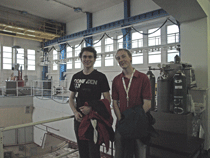 Sebastian, Max in der Reaktorhalle